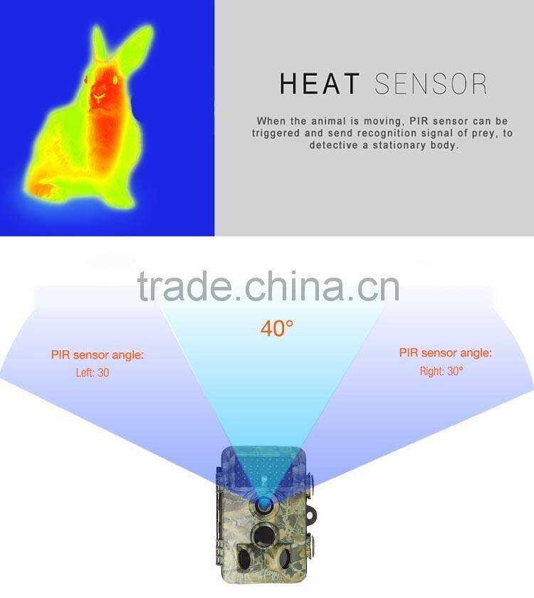 Outdoor Hunting Thermal Vision Camera With 42pcs 940nm infrared Trail Camera IP 54 Protected