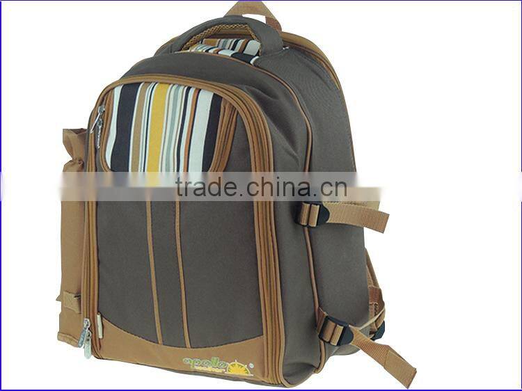 2015 oem cheap designer oxford picnic backpack bag set