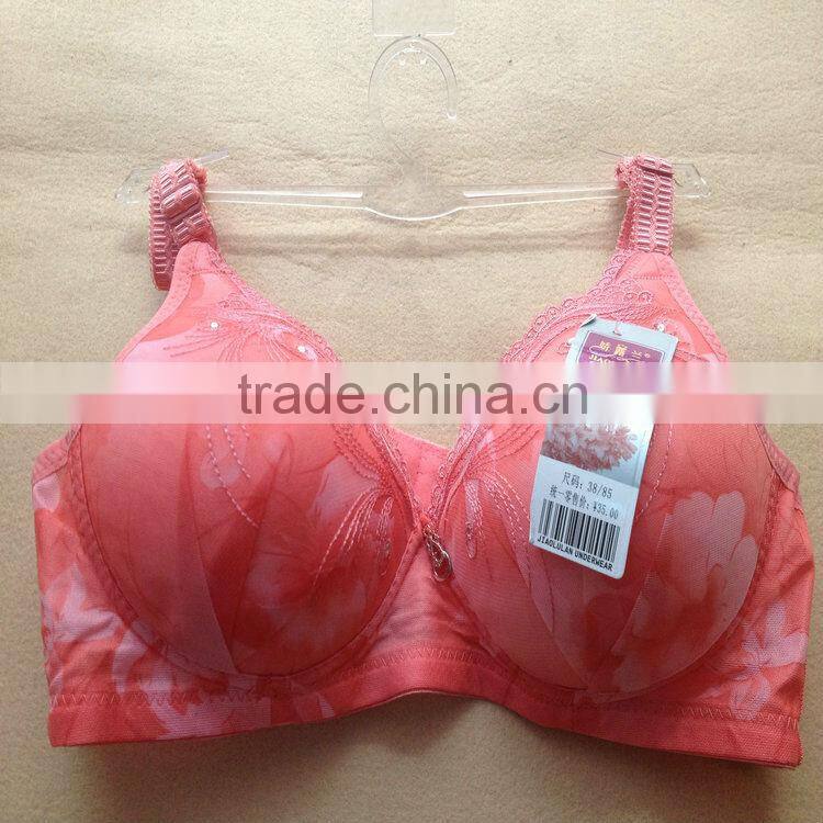 1.15USD 36-42C Cup High Quality Adjustable Fashional Ladies Sexy Bra Without Rim Inside, Fat Women Push Up Sexy Bra(gdwx212)