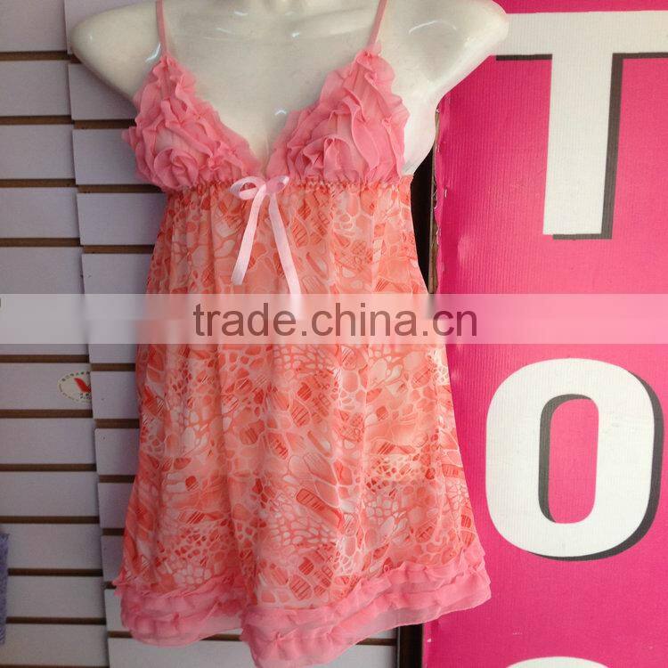 1.23USD Wholesale Mixing 14 Models Sexy Transparent pajama G string Inside/pyjamas/Sleepwear (qqsy058)