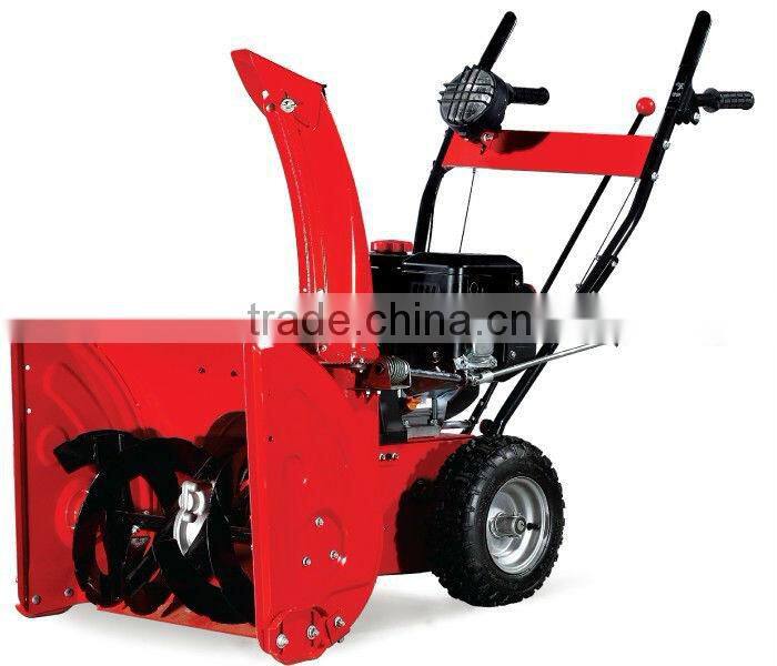 Gasoline engine snow thrower