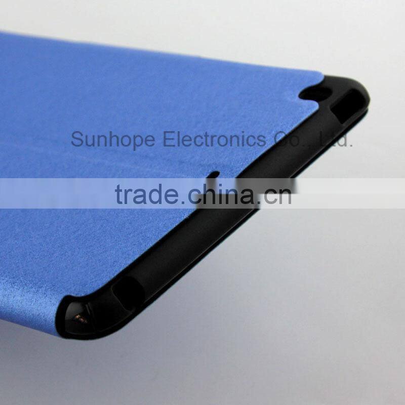 With card slot blinking silk print design cellphone case over sets for Apple for ipad mini 1 2 3