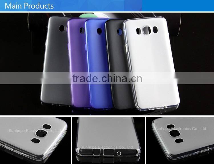 Matte design tpu soft cell phone skin For Samsung Galaxy J7 2016 gel shell