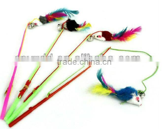 Feather Cat Teaser Stick Toys / cat toy stick