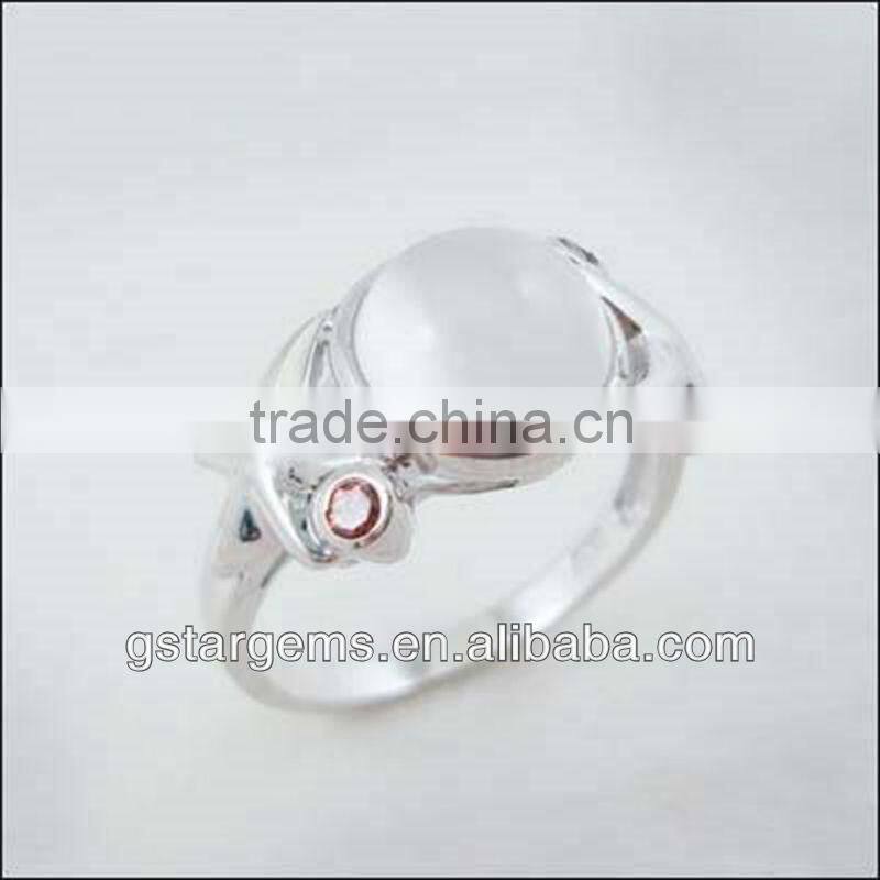 925 Sterling Silver Natural Moonstone Set Jewelry