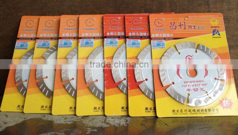 4" turbo segment diamond saw blade cutter