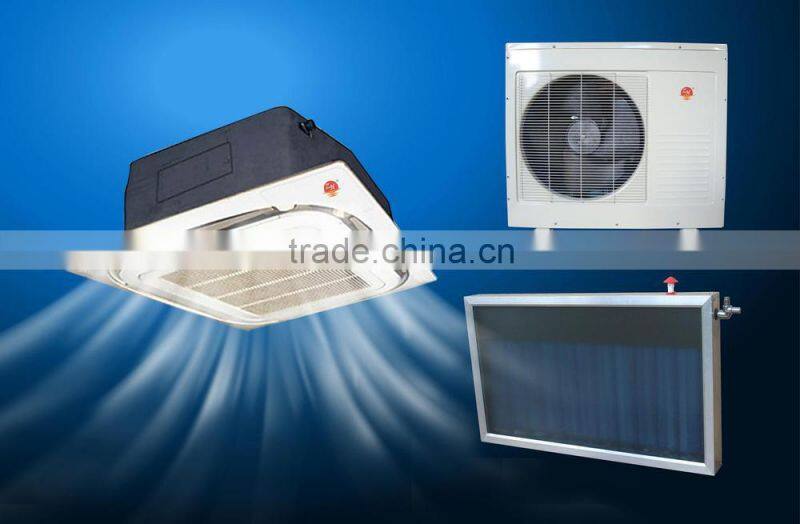 Hot sales ceiling type hybrid solar air conditioner, solar powered air conditioners, solar AC for home using