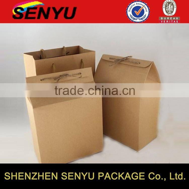 Brown Kraft Paper Custom Design Folding Cardboard Box Wholesale