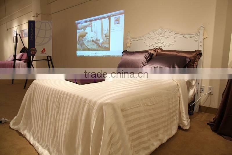 2014 Home use Plain Queen Size White 100% Mulberry Silk Quilted Conforter (Oeko)