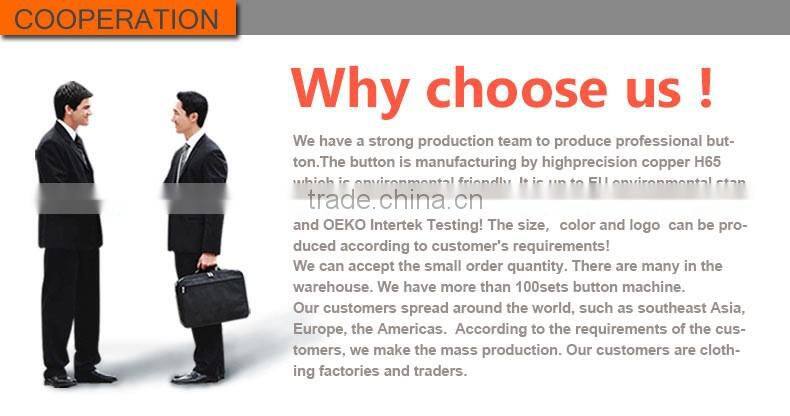 High quality custom metal brass rivets button for jeans jacket