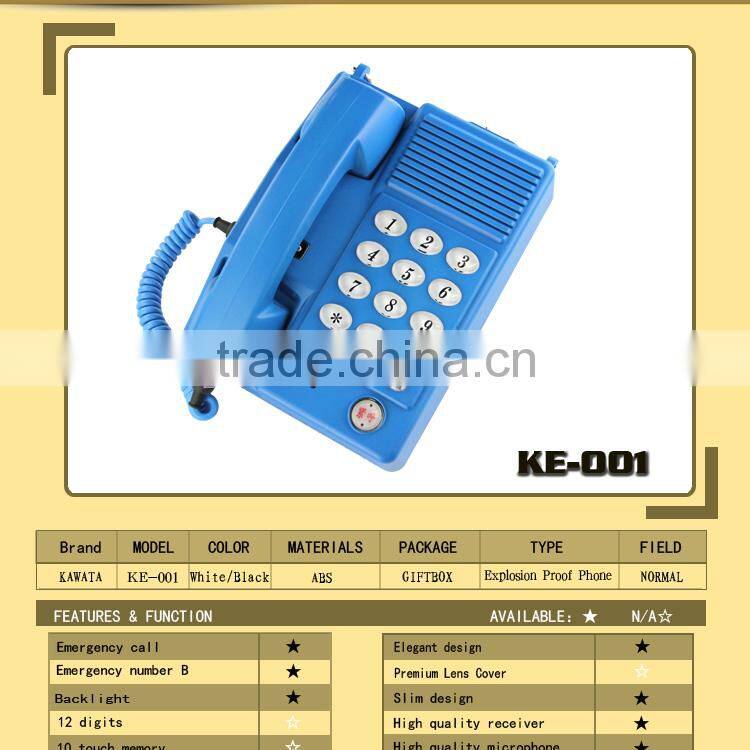 tough blinking keyboard waterproof industrial telephone