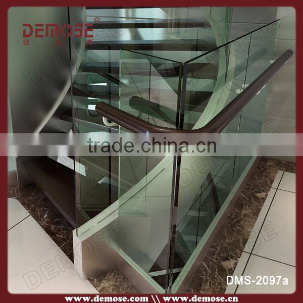 internal stair residential with automatic led stair lighting