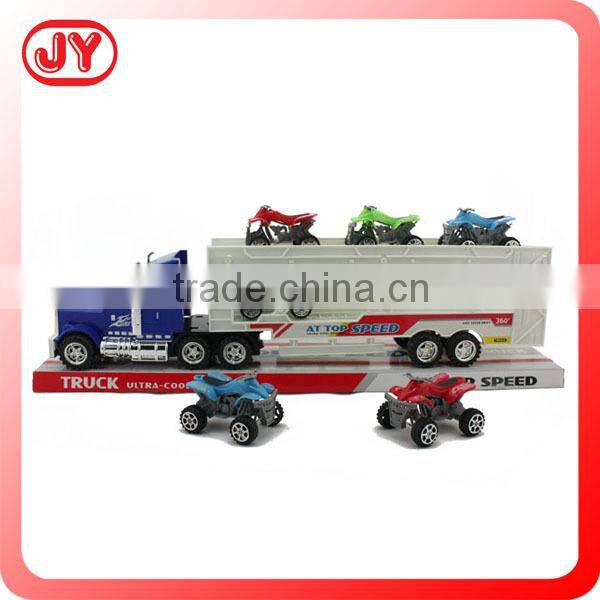 Friction powered container truck plastic toy cars