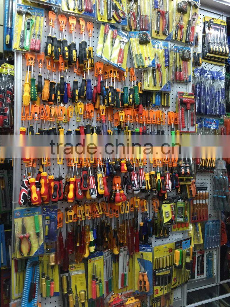 High Quality CRV Screwdriver Plastic handle Screwdriver with slotted,phillips head