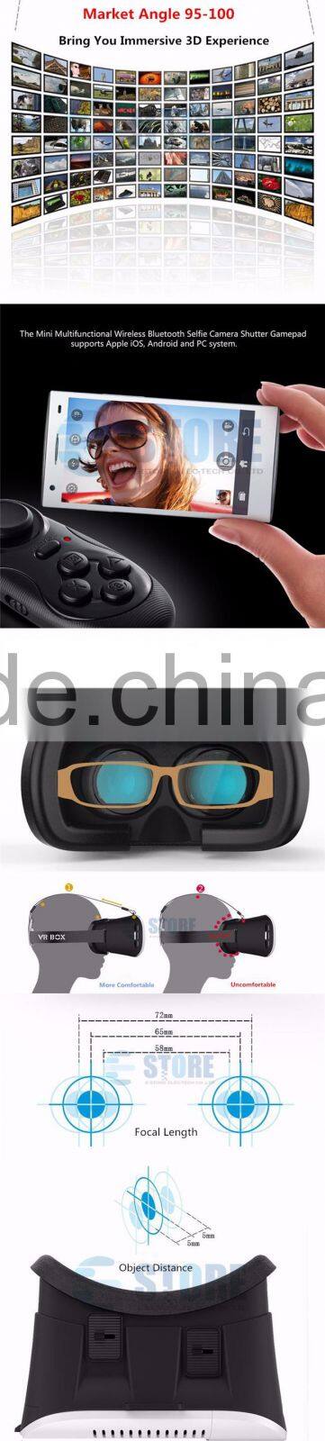 Vr Shinecon vr 3d Glasses for Smartphones vr Glasses with Remote Virtual Reality Glasses