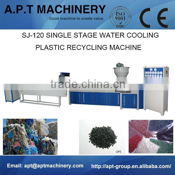 Water Cooling PE flake granulator, waste PE recycle machine, recycle PE flakes machine line, pelletizer PP material machine line