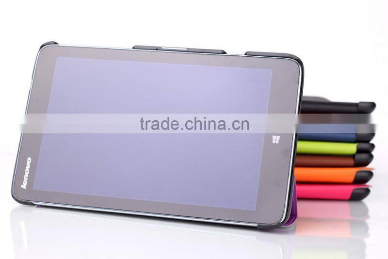 Folio leather case for lenovo miix2 8 8.0 inch