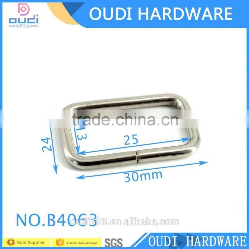 25mm rectangle metal buckles for women bag leather strap bag making accessories