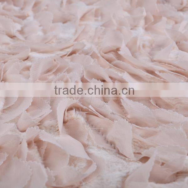 chiffon and fur imitation embroidery design wedding embroidery lace fabric