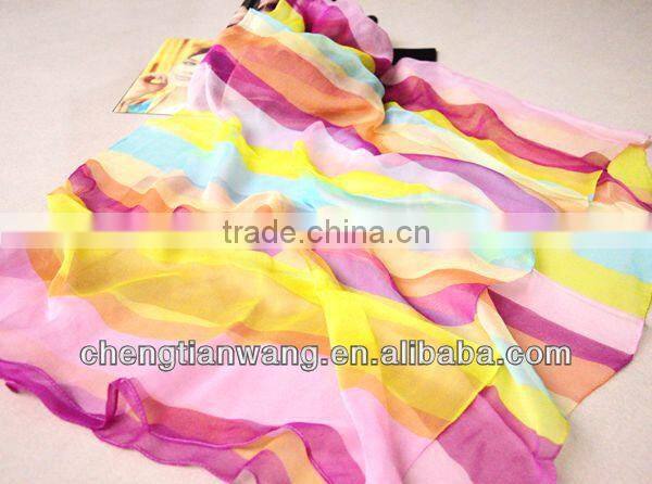 2015 new product latest design good quality beautiful raw silk scarf