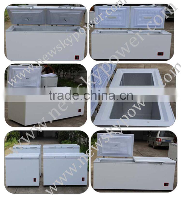 DC12V 24V solar powered deep freezer commercial solar freezer refrigerator fridge solar refrigerator fridge freezer