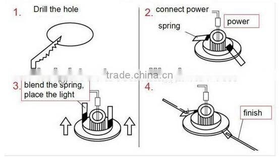 Recess 58mm Square COB led downlight,adjustable led downlight
