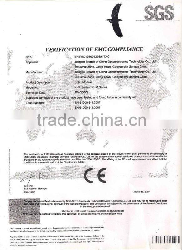 ploy solar panel 30W solar panel system with CE,TUV,CCC,CQC