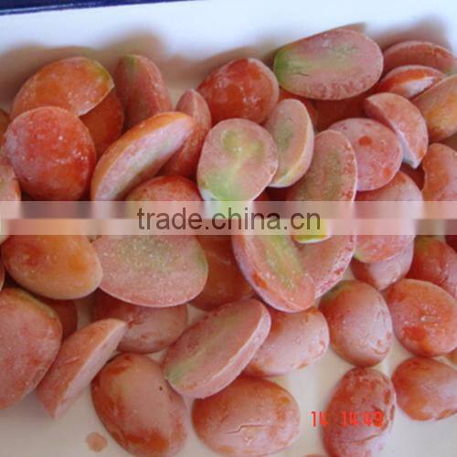 IQF frozen fresh Chinese halve cut cherry tomato