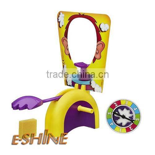2016 New Rocket Games Pie Face Funny Exciting Plastic Game Toy Running Man Pie Face