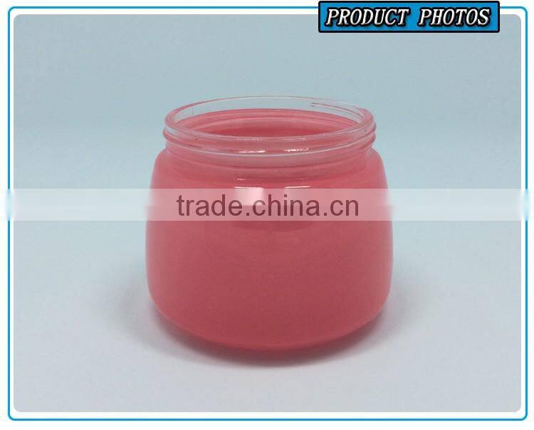 120ML Green and Pink coloured glass cosmetic jar