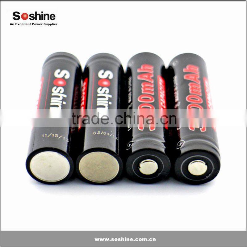 New 18650 Li-ion Batteries 3.7V 3000mAh recharge li-ion 18650 battery for LED Touch Flashlight Battery
