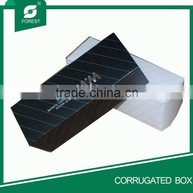 2015 FANCY BLACK WHITE CARTON CARDBOAED BOX EP911023021