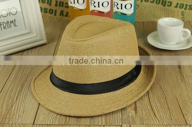 High Quality Nature Material Customaize Cheap Mens Straw Hats