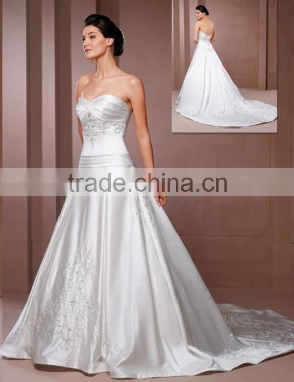Wholesale satin wedding dress fabric wedding dress stretch fabric made in china
