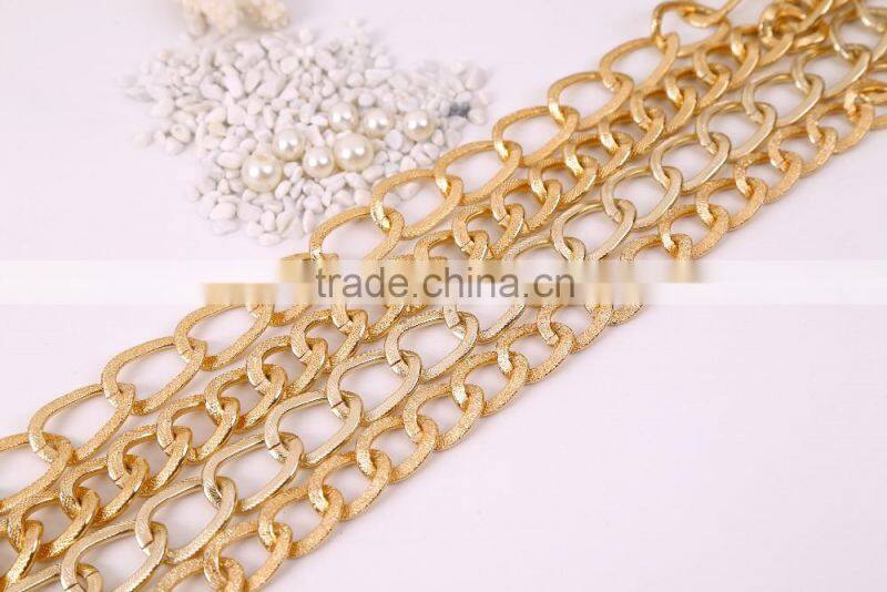 2016 Factory Direct Latest Technology Sell Multi-Surface Grinding Embossed Aluminum Chain