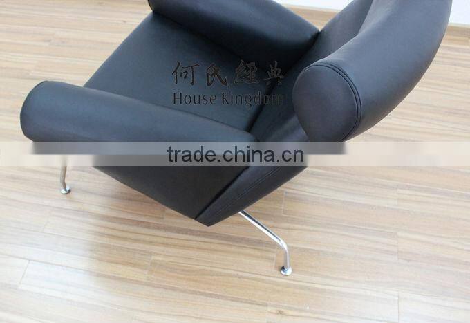 OX-chair and ottoman by Hans Wegner