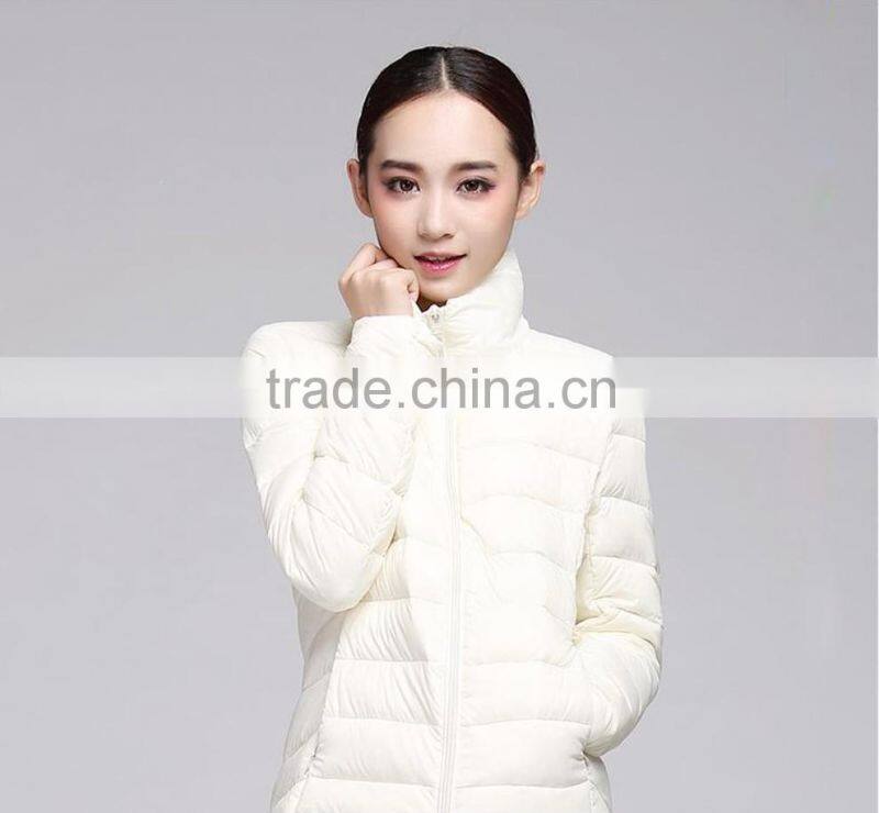 lightweight slim winter down jacket for women