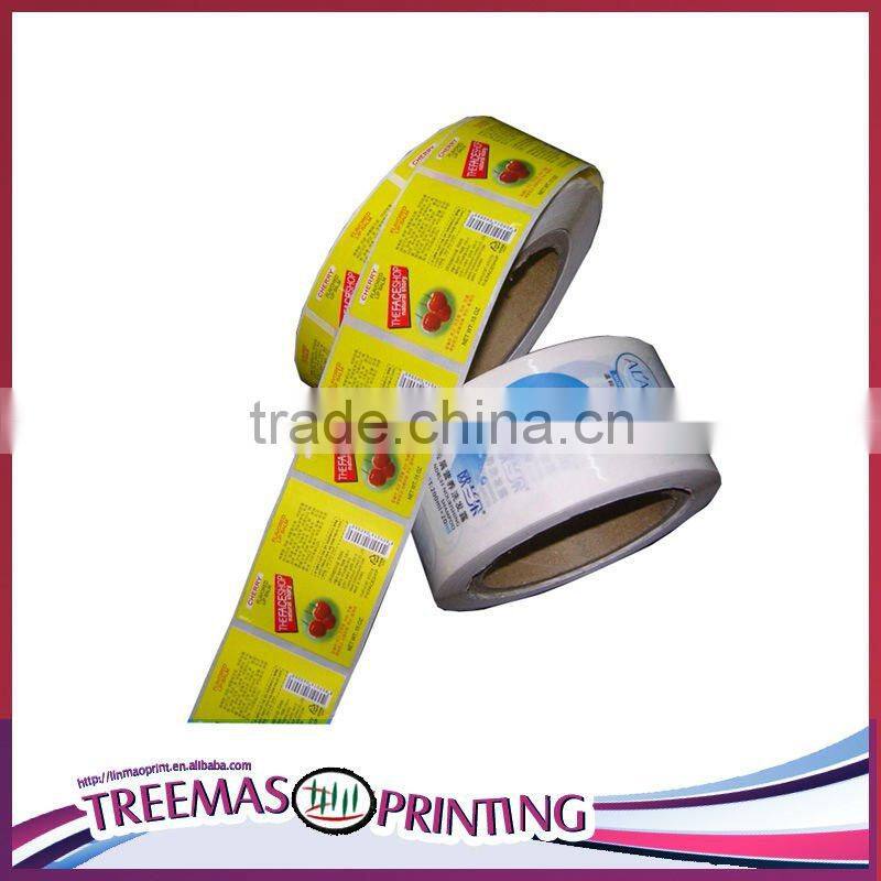 Garden colorful clear label printing