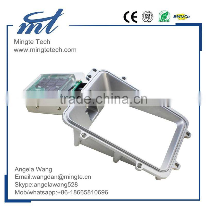 Automatic card lock & eject smart manual insertion IC/RFID card reader writer