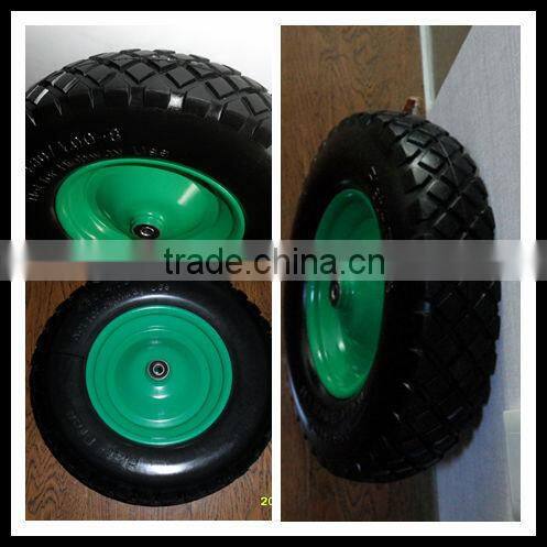hand truck PU wheels 480/400-8 with block pattern