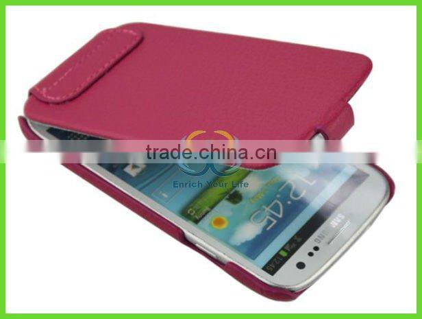 red flip case leather for samsung galaxy s3