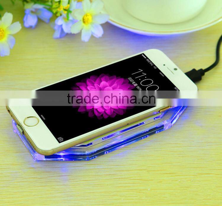 2016 newly technology led wireless qi charging pad