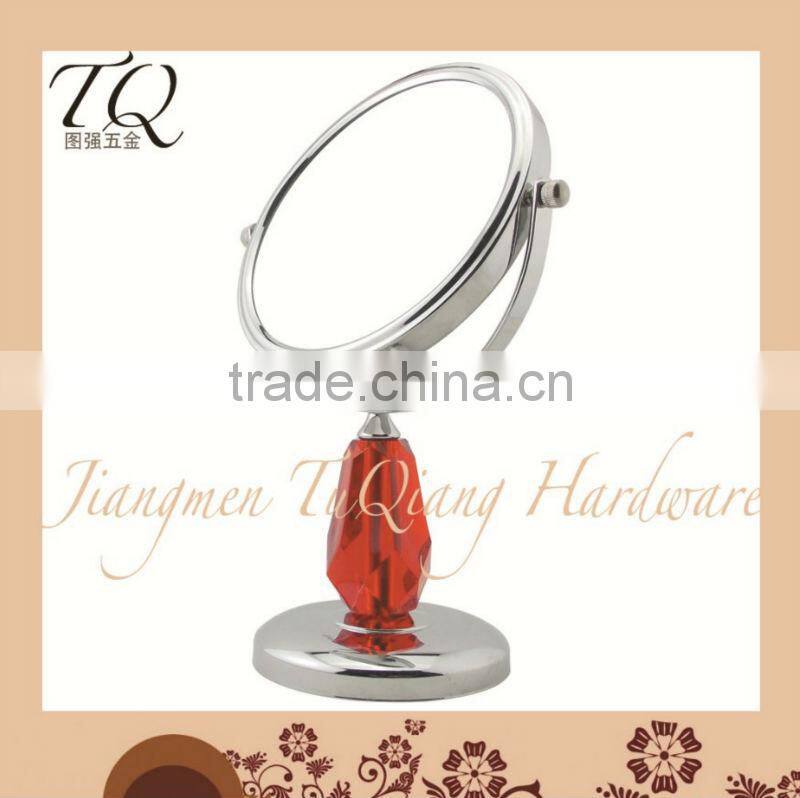 Fashional pocket cosmetic mirror with crystals