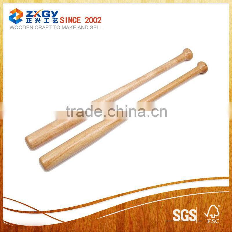 Wooden baseball bats made of natural wood