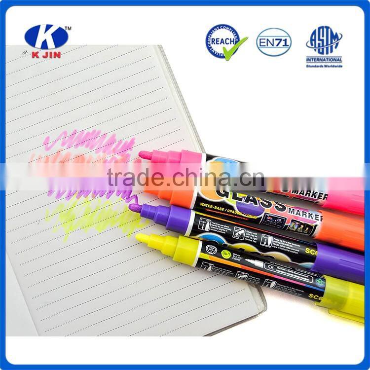 Factory supplies refillable custom color glitter whiteboard marker for school or office