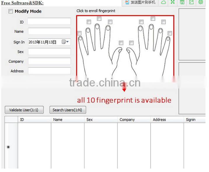 INST Good quality fingerprint reader circuit fingerprint machine
