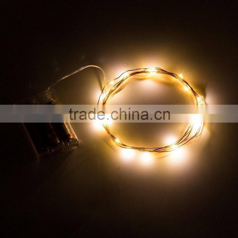 3xAA Battery Operated Silver String Wire LED Micro Fairy String light for flower decoration/LED Micro string light