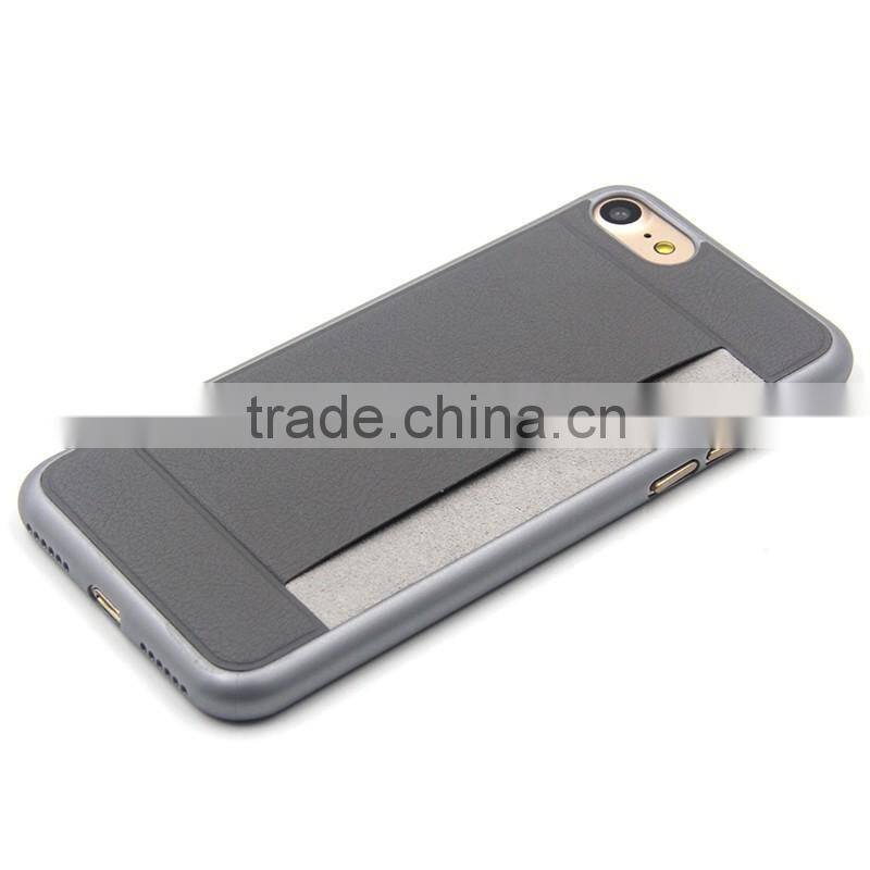 Phone accessory leather case for iPhone 7, wallet case for iPhone 7 , for iPhone case card slot