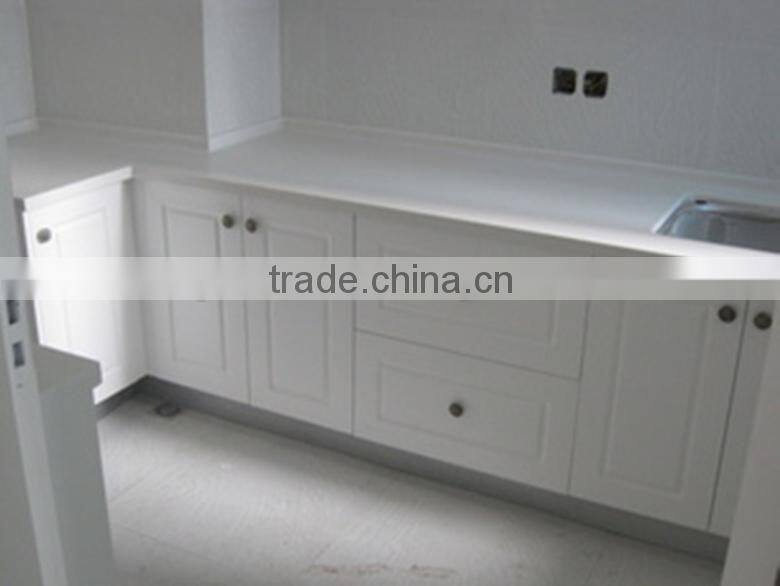 Customized MDF PVC Membrane high gloss kitchen cabinet
