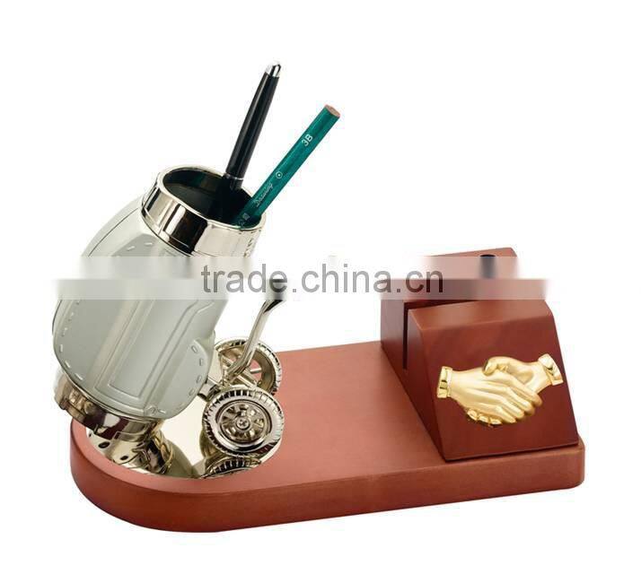 decorative metal pen holder